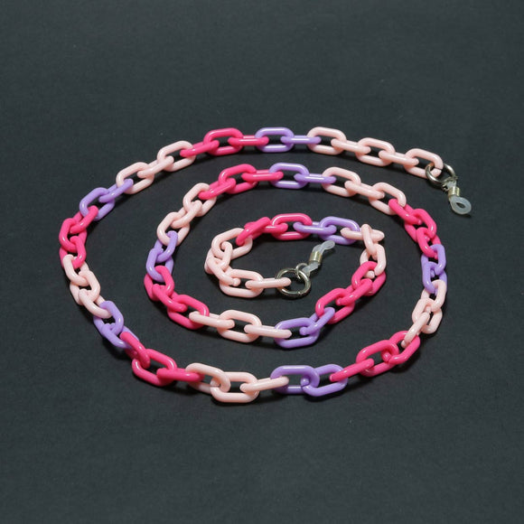 SMALL PINK &PURPLE SUNGLASSES CHAIN