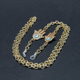 GOLD HAMSA SUNGLASSES CHAIN