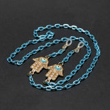 BLUE HAMSA SUNGLASSES CHAIN