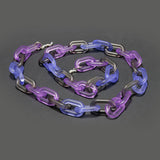 BLUE & PURPLE FROSTED SUNGLASSES CHAIN