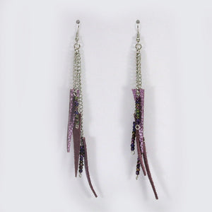 LEATHER EARRING