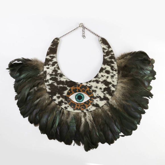 FEATHERED NECK PIECE