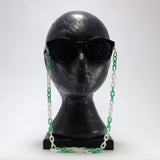 SMALL WHITE &TEAL SUNGLASSES CHAIN