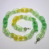 YELLOW & GREEN FROSTED SUNGLASSES CHAIN